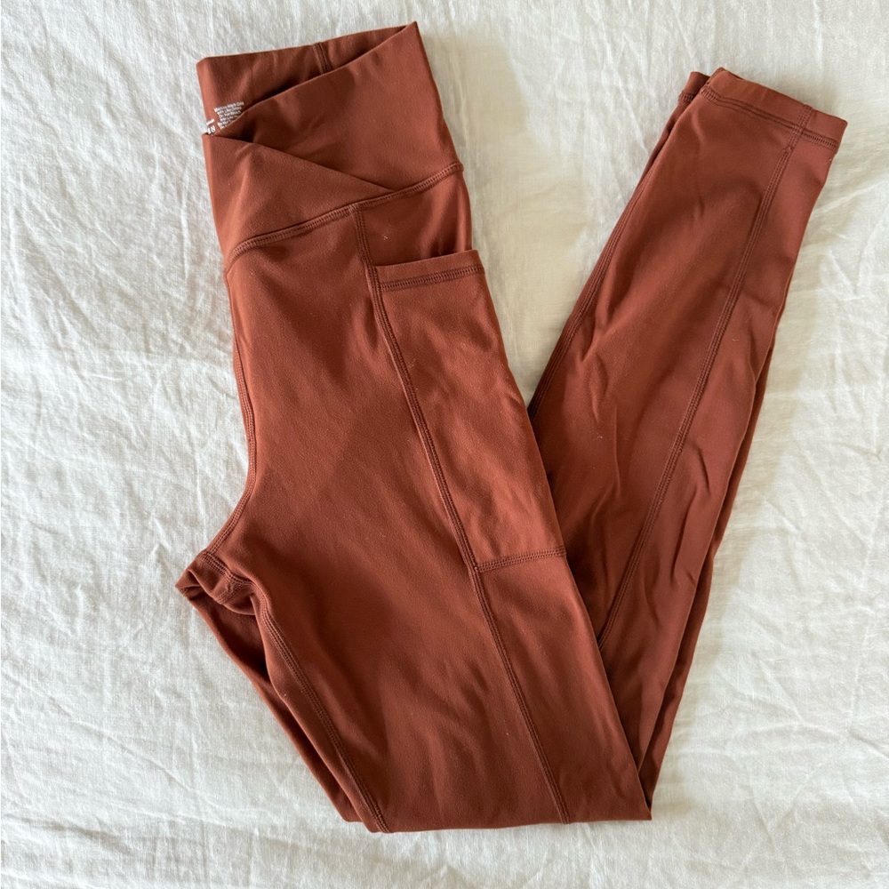 Cara Loren Active Cross-Front Pocket Legging - Sequoia Small